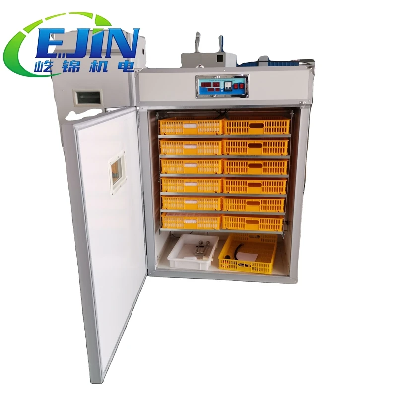 Fully Automatic Large Egg Incubator Hatching Machine 99% Hatching Rate 220/110V Voltage Tray Included for Turkey