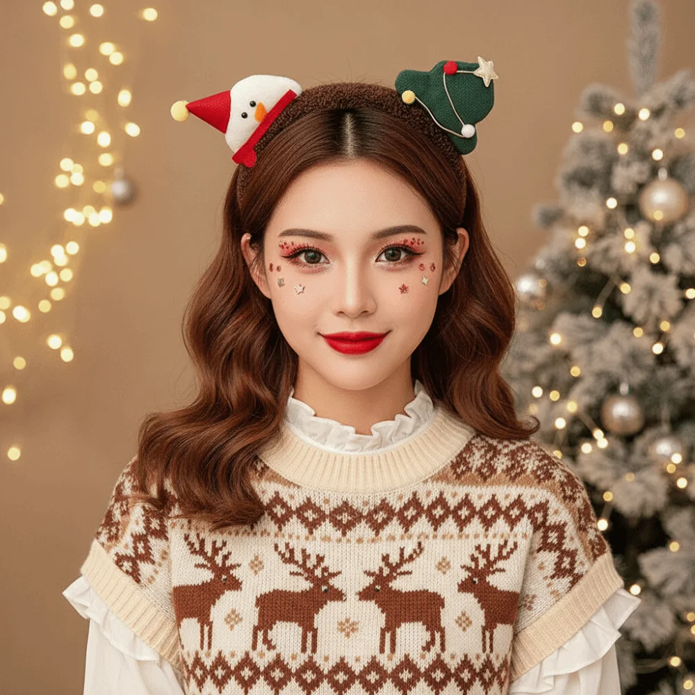 Serre-tête de Noël en peluche - Reindeer Antlers Headband avis et prix
