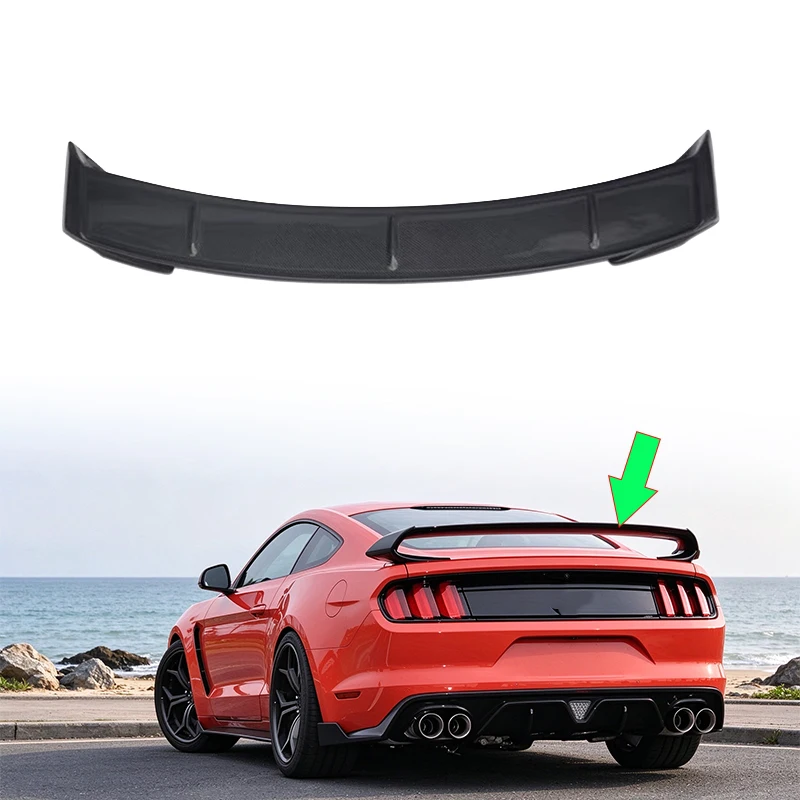 For Racing Rear Wing Ford Mustang S550 2015-2023 Automobiles Accessories Exterior Parts Body Kits 2