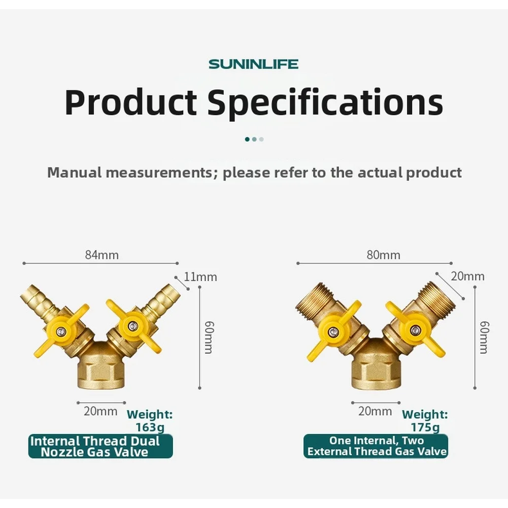 Brass Tee For Gas Valve 10x10x10cm for Natural For Gas Metering Systems Copper Alloy Body Precision Threaded Connection