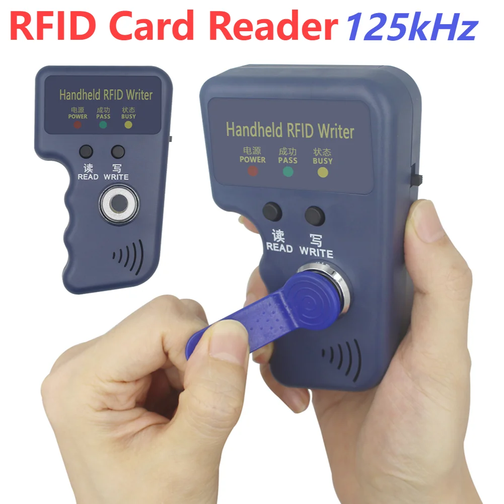 

125kHz TM Copier Handheld Keys Tag Card Copier RFID Card Reader Copier Duplicator Key Writer Cloner for T5577 EM4305 CET5200