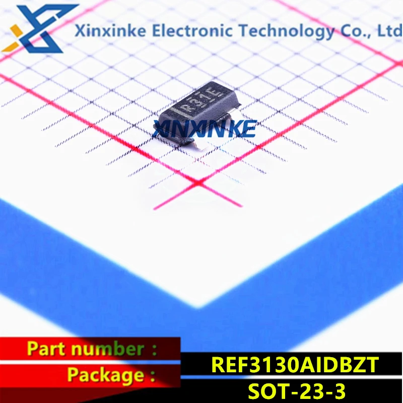 

REF3130AIDBZT REF3130AIDBZR SOT-23-3 R31E Voltage References 20ppm/DegC 100uA Series Power Management ICs Brand New Original