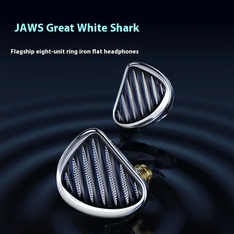 TRN JAWS Wired In-Ear Earphones 4BA+3DD+1PMT Hybrid Drivers Music Earbuds HIFI Headsets Replaceable Cable Monitor Headphone