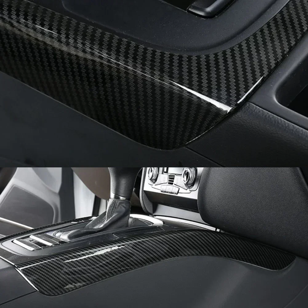 Car Center Console Gear Shift Frame Decoration Cover Accessories For Audi A4 A4L B8 A5 2009 2010 2011 2012 2013 2014 2015 2016 - view 6