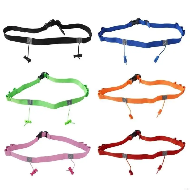  Running Race Belt Running Belt Bib Holder Running Race Number Belt with Hook