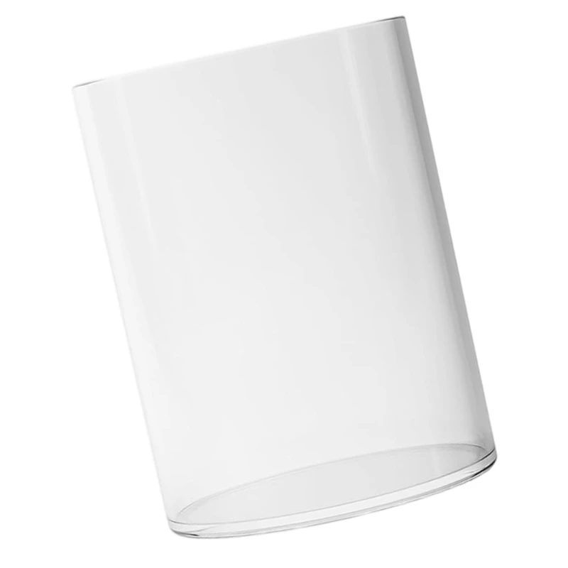 حامل أقلام أكريليك مستدير، كوب قلم رصاص من الأكريليك الشفاف، منظم مكتبي موفر للمساحة لملحقات تخزين مكتب المكتب