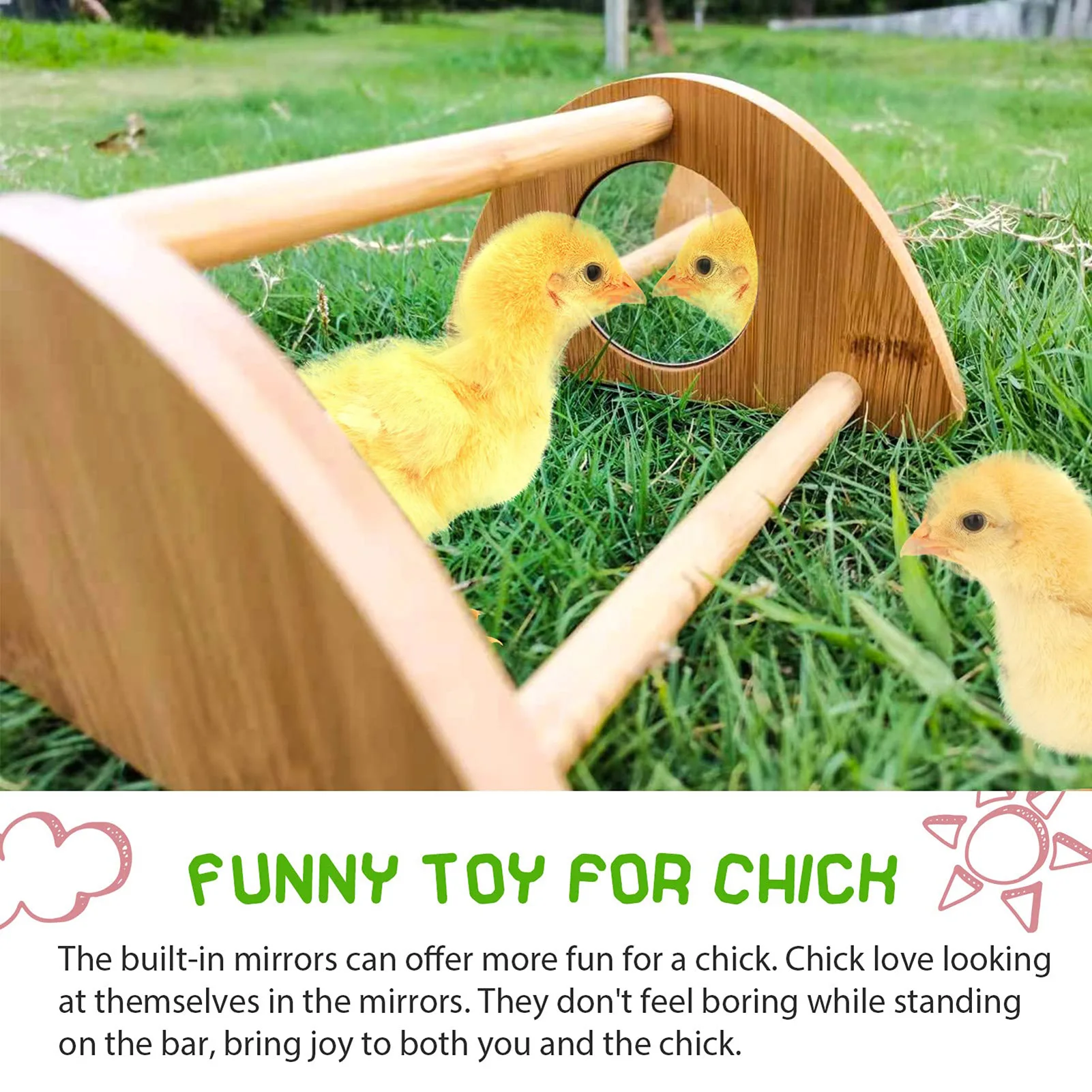 and Brooder Chicken Stand Toy Convenient Easy Cleaning Chick Shelf for Farms Hens Baby Chicks