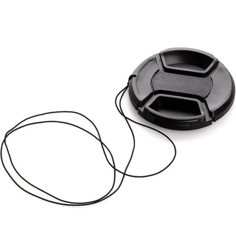 Wordless Lens Cover 37 40.5 43 46 49 5 55 58 62 67 72 82 with Anti-lost Rope