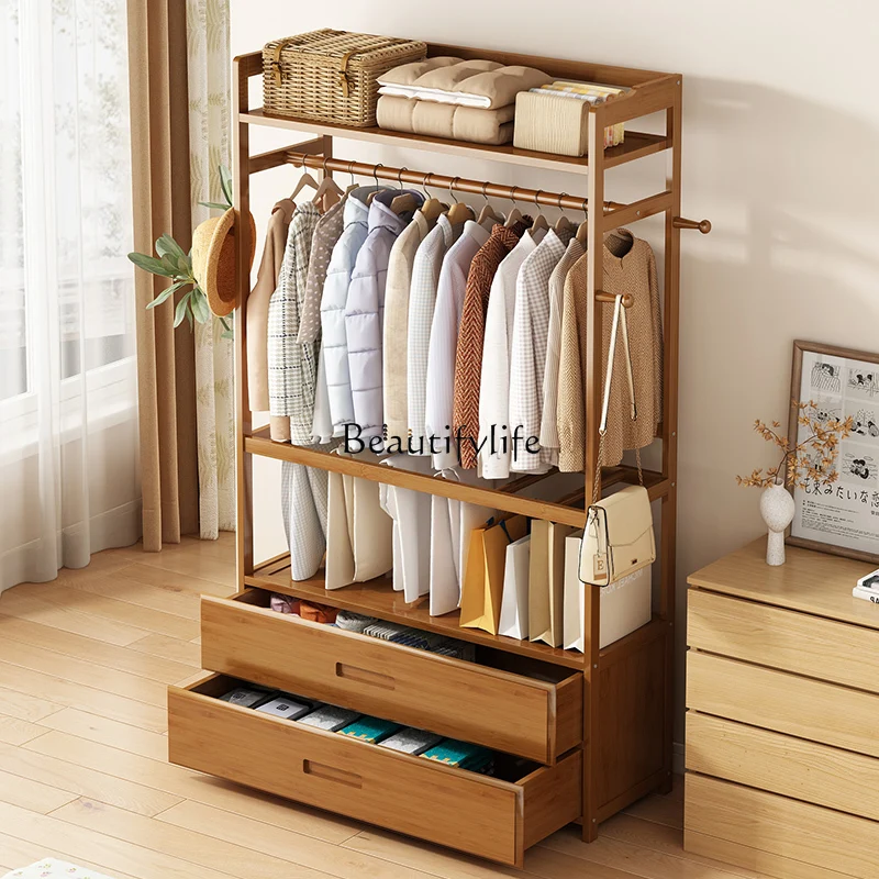 

Simple floor coat rack storage multifunctional rack