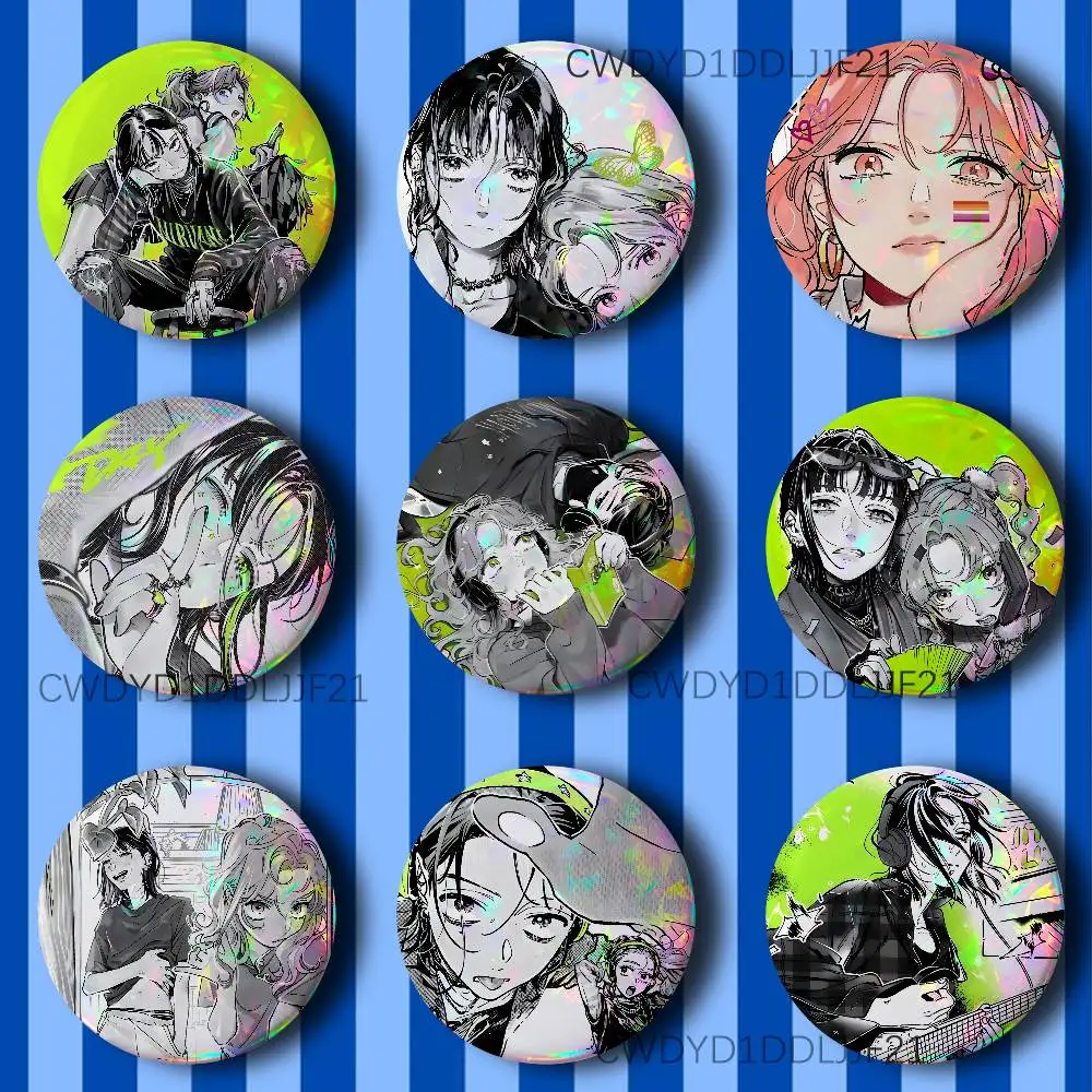 

T-Tgswiiwagaa Aya Anime Badge Brooch Figure Lapel Pins Clothes Backpack Fashion Cute Collection Decoration Display