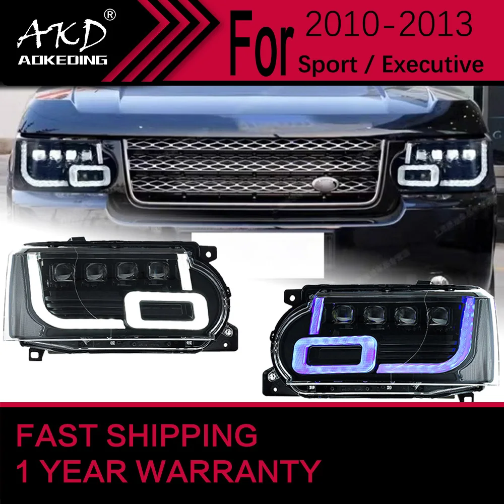 Car Lights for Land Range Rover Executive LED Headlight 2010-2013 Head Lamp Drl Projector Lens Automotive Accessories