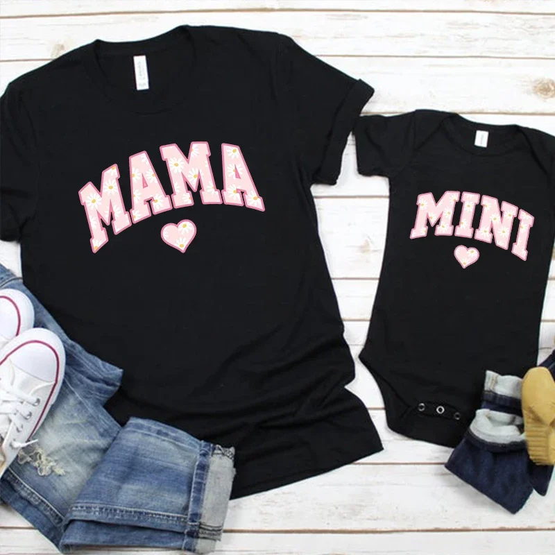 

Mother's Day Mama Shirt Mother's Day Gift Mother Daughter Matching Outfits Baby Family Look Baby Clothes