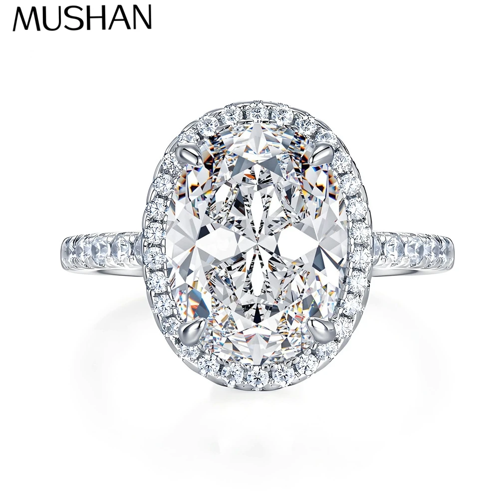 

MuShan Brand Jewelry 925 Sterling Silver Necklace Moissanite Diamond Vintage Casual Women 18K Gold Plated MST Patent Pendant