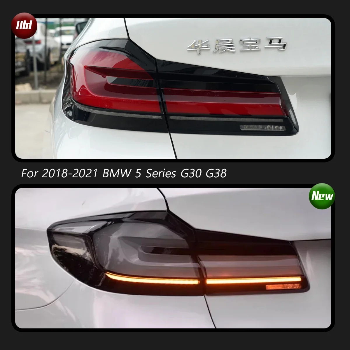 Car Tail Lights For BMW 5 Series G30 G38 2018-2021 525li 530li LED Car Tail Lamps Daytime Running Lights Car Accessories