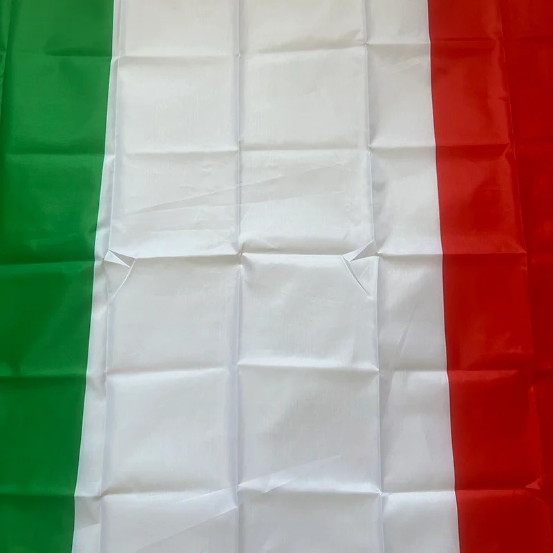 European ITALY Flag 90x150cm Hanging polyester high quality polyester double-sided permeable print flag Green white Red Italian