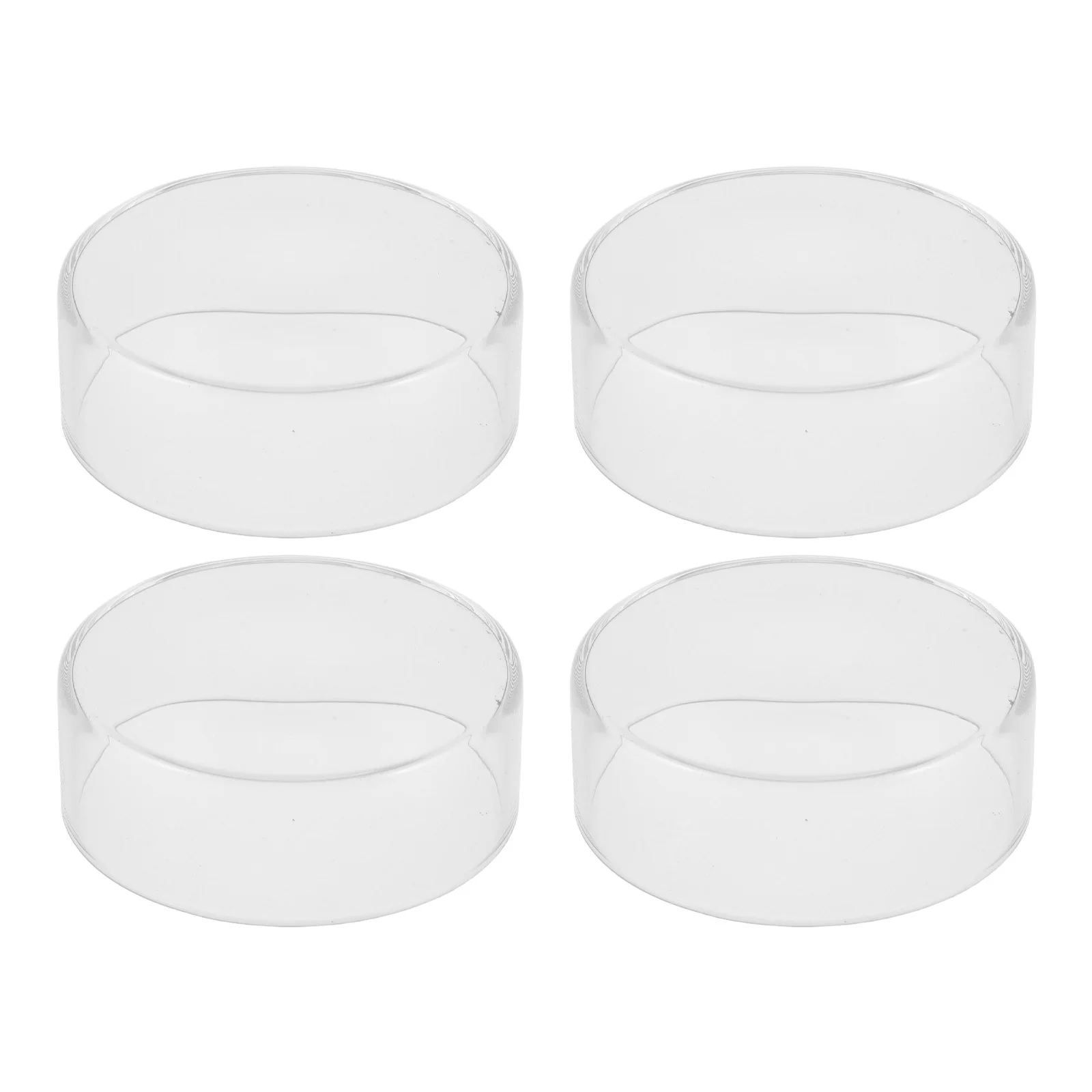 

Clear Glass High Foot Holder Cover Large Decorative Lantern Elegant Modern Lighting Accessory for Home Table Centerpiece