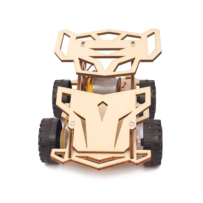 

DIY four-wheel drive racing car, children's handmade assembled material toys, scientific teaching aids