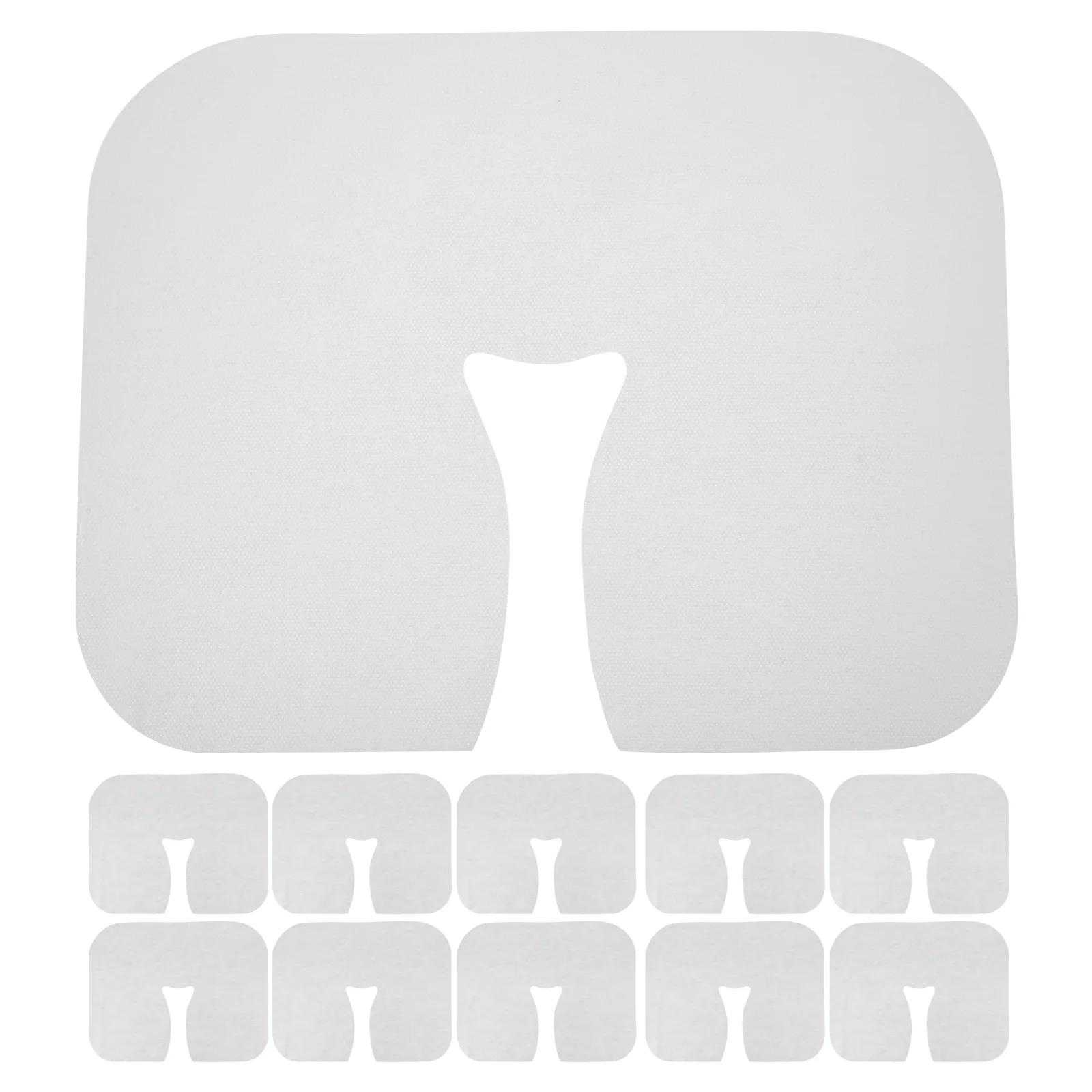 400 Pcs Bed Cover Disposable Lying Pillow Case Face Headrest Covers Cushion Massage Table for Salon White Mats Hole Pads