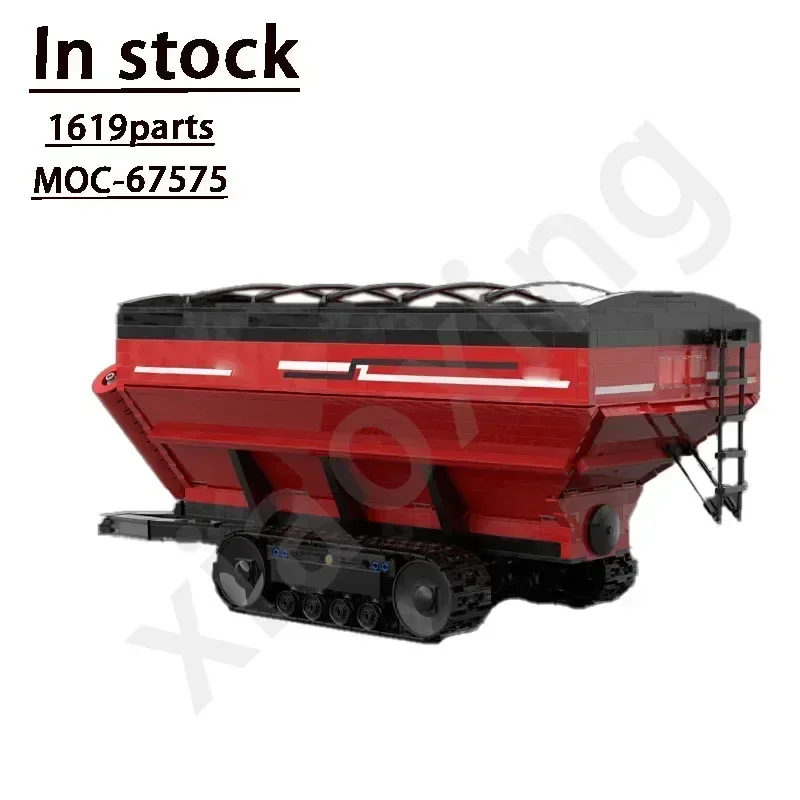 2023 New Tracked Farm Tractor Electric MOC-67575 Building Block Model 4488pcs Remote AssemblyCustom Adult Kids Birthday Toy Gift