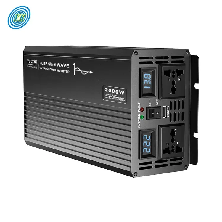 

YUCOO home inverter 2000w dc 12v 24v 48v 60v to ac 220v 230v inverter power inverter