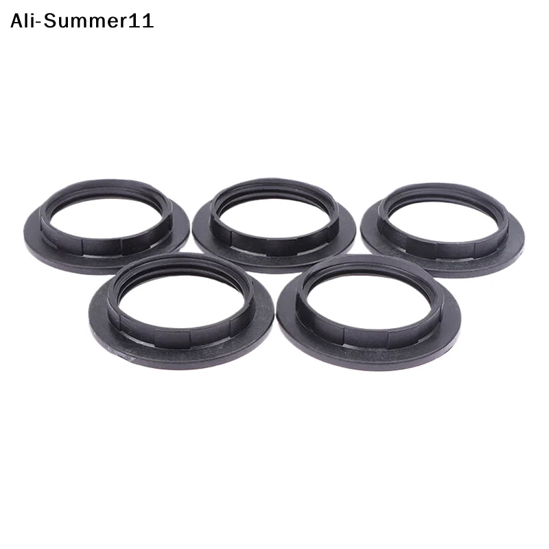 【A6L】5pcs E14 / E27 Lampshade Collar Rings Threaded Candelabra Base Retainer Lock Light Shades Socket Reducing Ring Bulb Holder