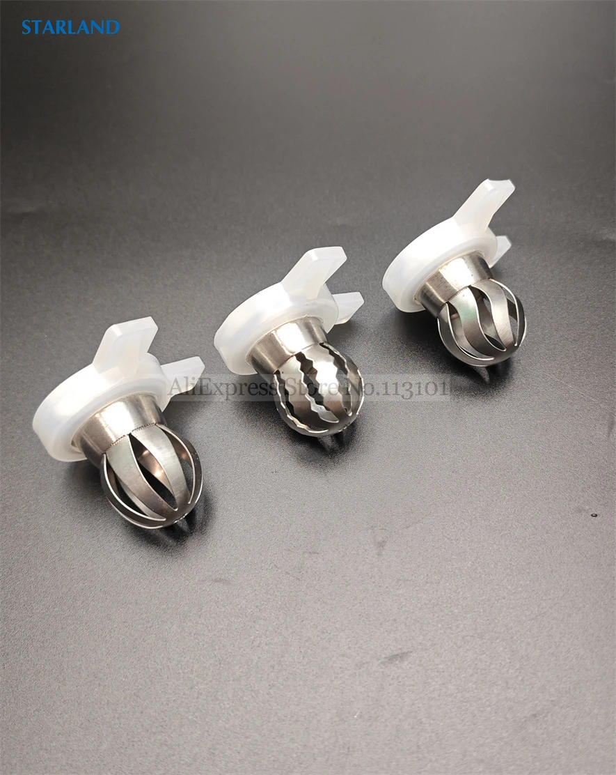 3 Types Petal-Shaped Ice Cream Modelling Nozzle Caps Fittings Of Soft Serve Machines Replacements Spare Part 29mm Inner Diameter