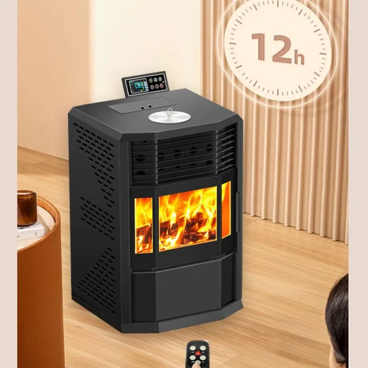 New winter pellet stove heating fireplace intelligent smokeless air heating household indoor energy saving and environmental pro