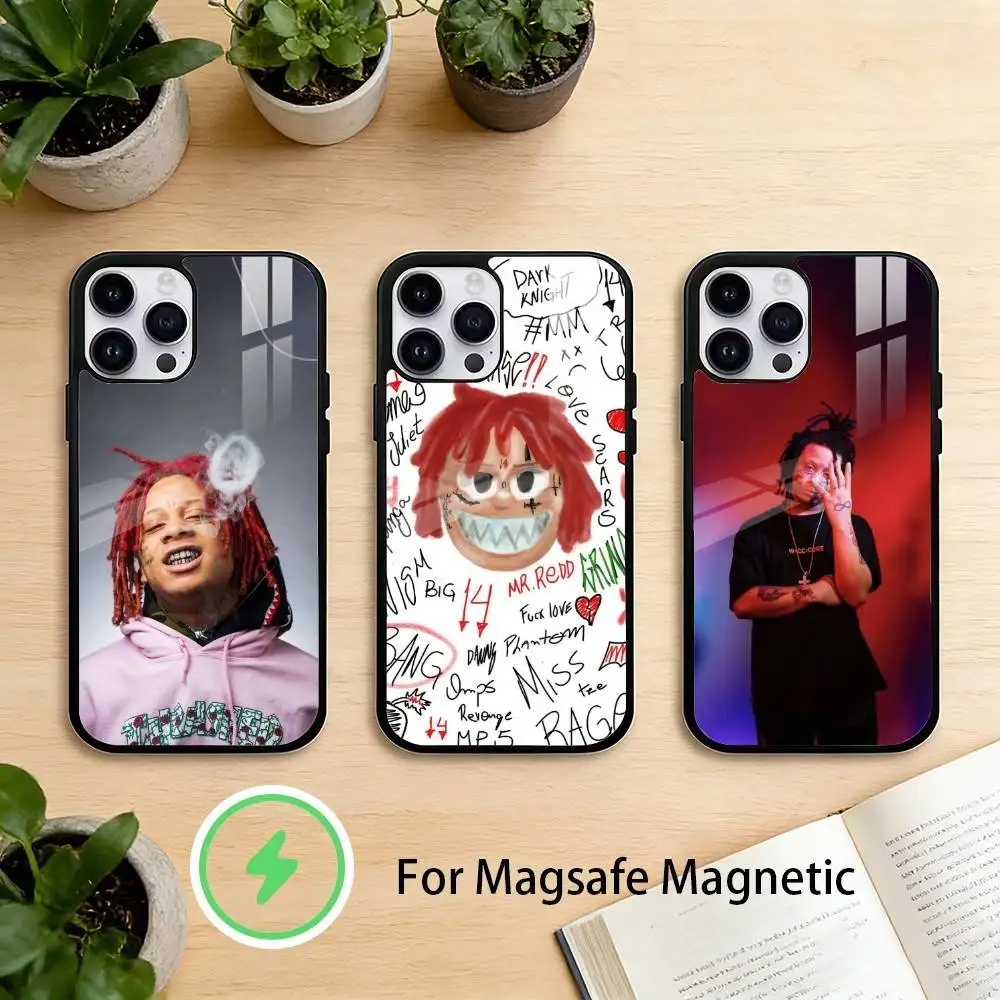 

Rapper Trippie Phone Case For iPhone 17,16,15,14,13,12,Plus,Pro,Max For Magnetic Wireless Charge