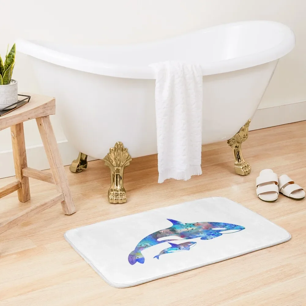 

Orca and baby Bath Mat Accessories Sets For The Bathroom DoorFor The Door Mat