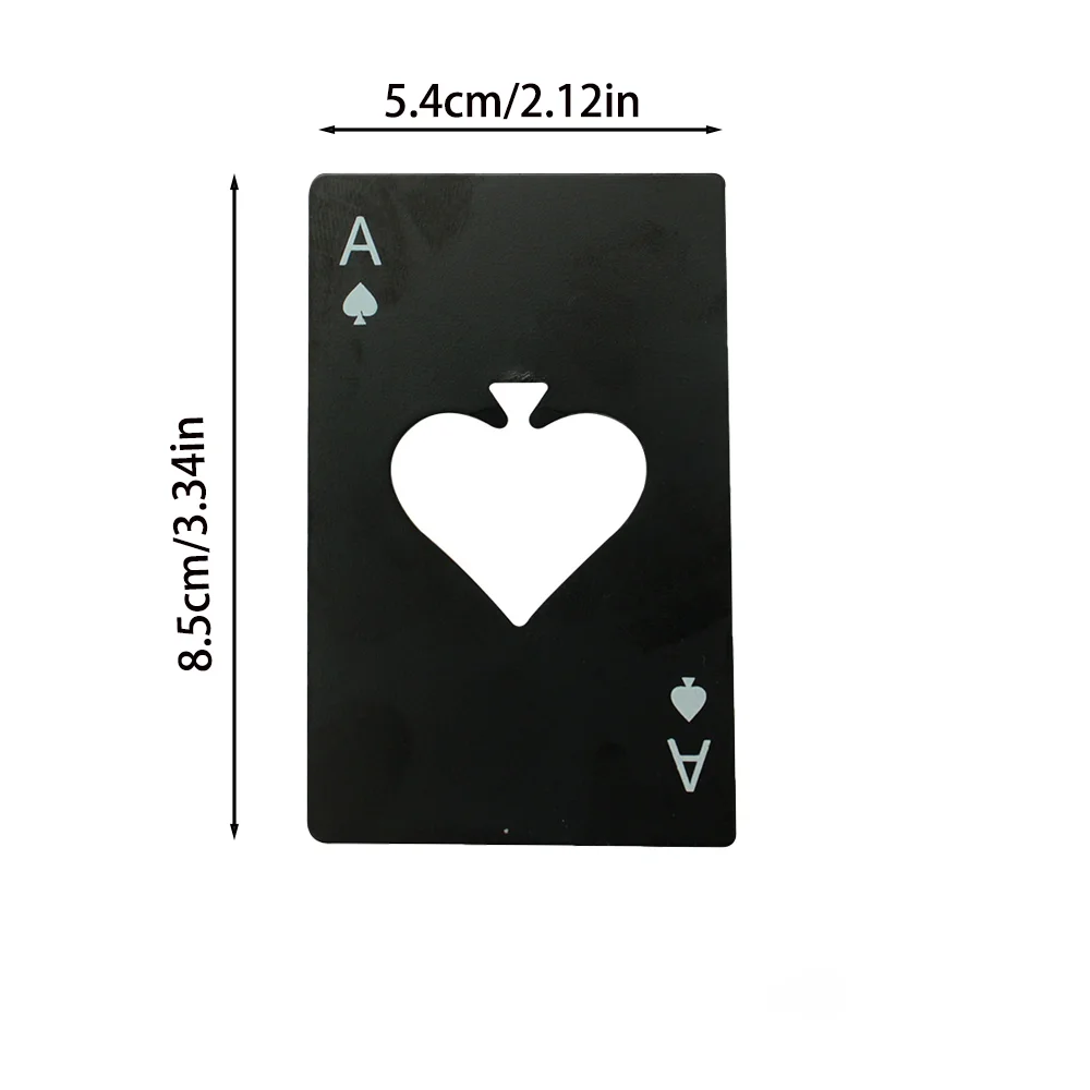 Custom Personalized Text Spades A Poker Beer Stainless Steel Bottle Opener Creative Metal Multi Functional Portable Luxury Gifts