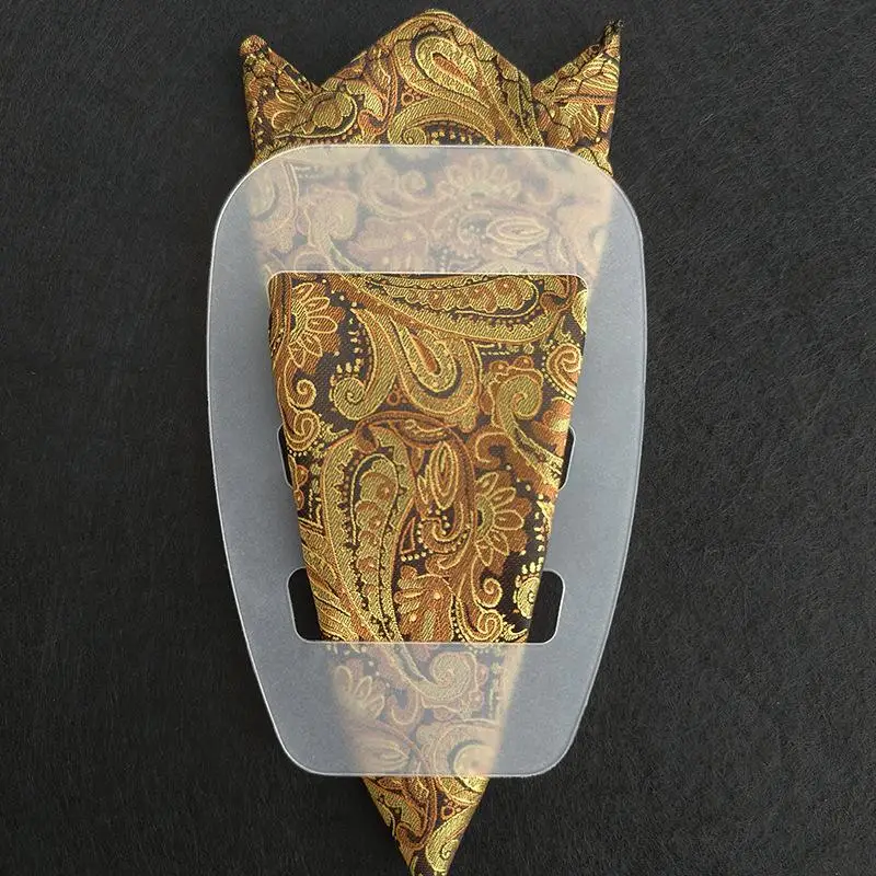 Pocket Square Holder for Tuxedo Pre Folded Organizer Clip for Handkerchief Secure Fit for Prom Wedding and Celebrations