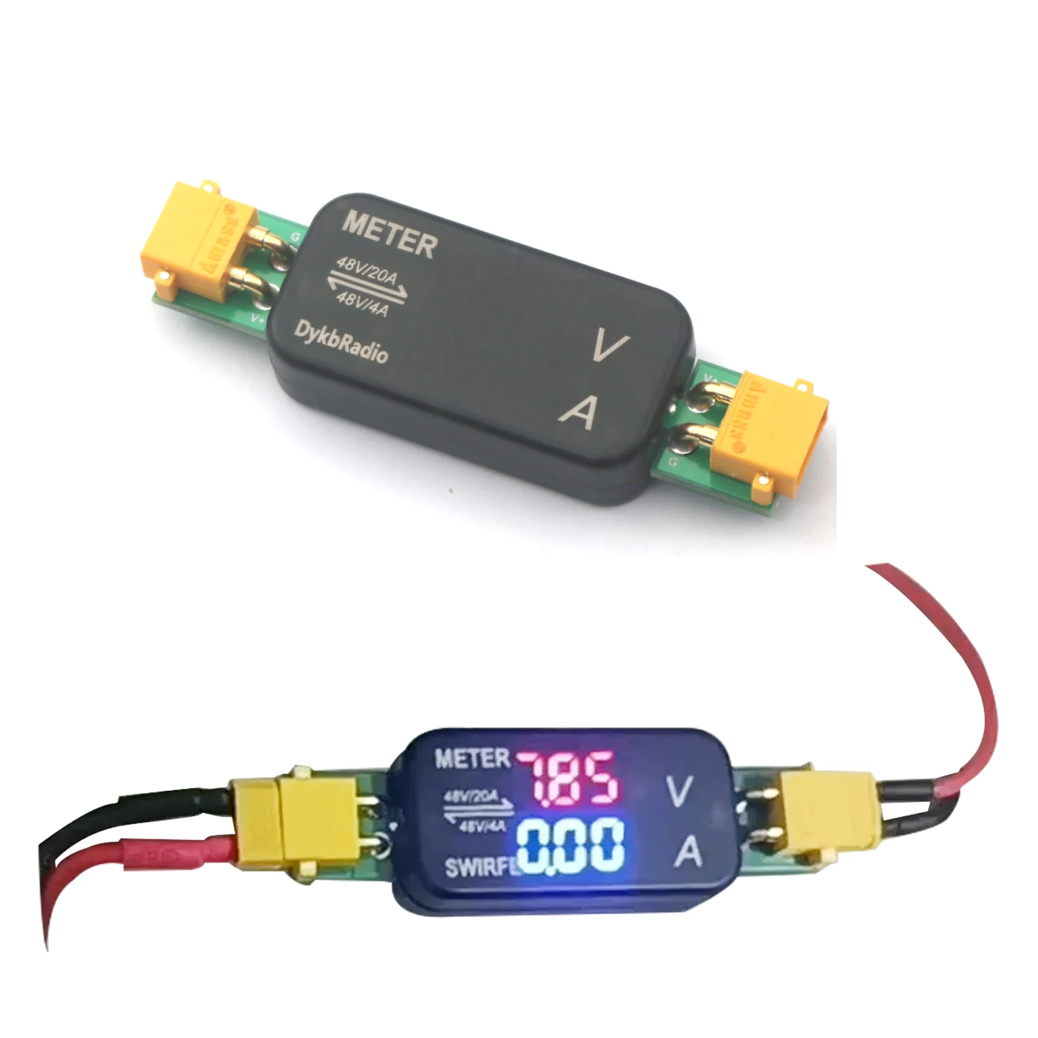 20A/4A Bidirectional DC Voltage Current lithium battery RC Charger Charging Discharging Tester digital Voltmeter Ammeter 3.5-48V