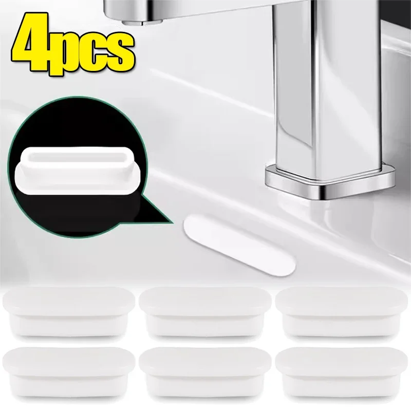 1/4PCS Sink Overflow Cover Wash Basin Overflow Drain Cap Trim Hollow Hole Bath Insert Replacement Bathroom Overflow Ring Plug