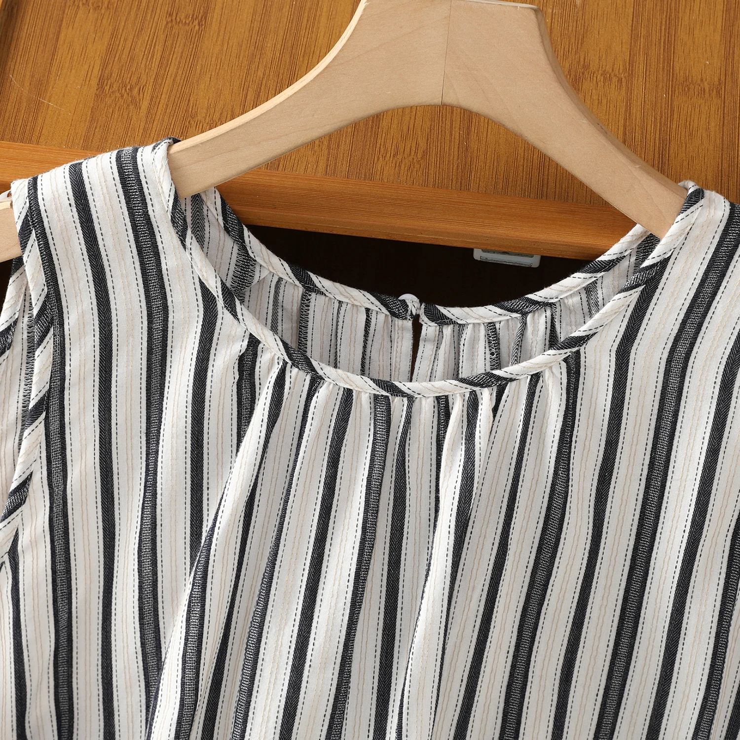 

Новый летний свободный хлопковый жилет в полоску Svel irt round Ne, тонкий жилет, женский модный жилет для поездок на работу, длина