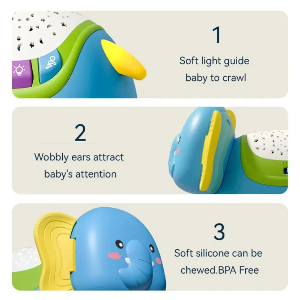 light-sound-remote-crawling-elephant-colorful-light-up-timer-function-early-developmental-musical-elephant-infants-play