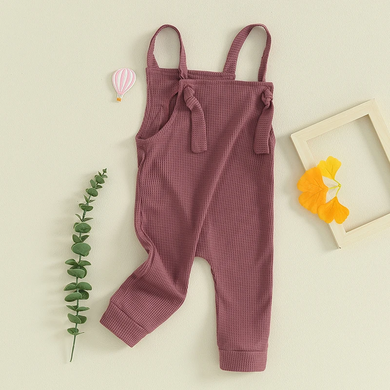 Toddler Baby Boy Girls Sleeveless Overalls Jumpsuit Romper Suspender Pants  Newborn Outift Summer Clothes