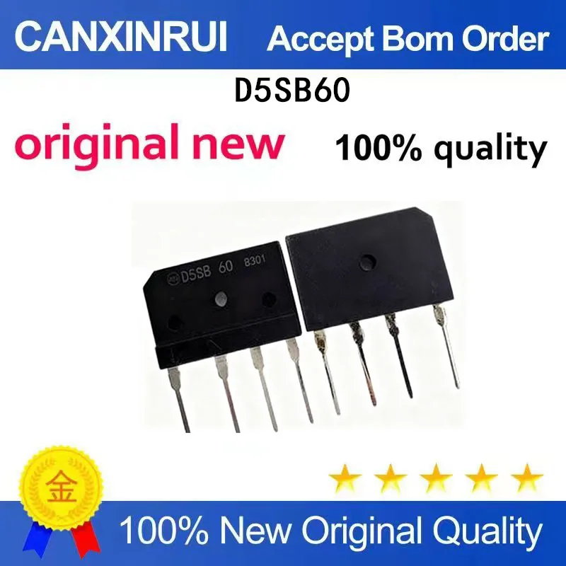 (5-100 Pieces) New stock D5SB60 D5SB 60 ZIP-4 rectifier bridge stack
