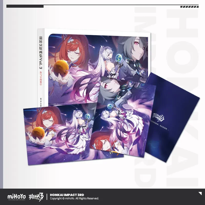 Official Honkai Impact 3rd Official Artworks Vol.3 Elysia Kiana Bronya Game Characters illustration Picture Album Art Book Gift