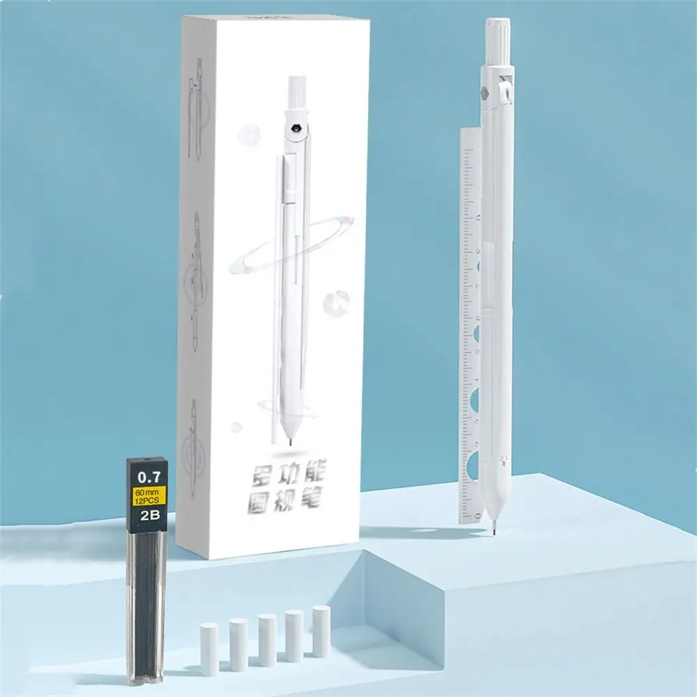 Kompas Potlood Schooltekening Kompassen Wiskunde Geometrie Gereedschappen Mechanische Potlood Opstellen Benodigdheden Schoolbenodigdheden