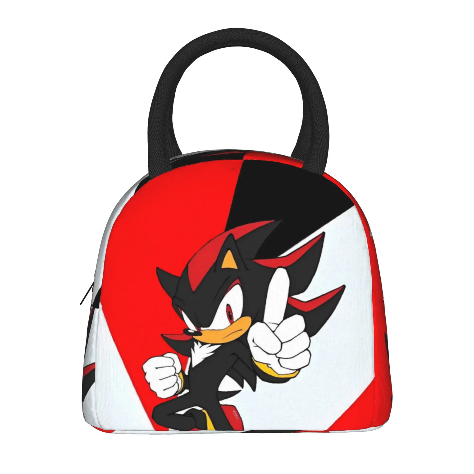 Shadow The Hedgehogs  Insulated Lunch Bags Cooler Bag Meal Container  Large Lunch Box Tote Food Storage Bags Office  Picnic
