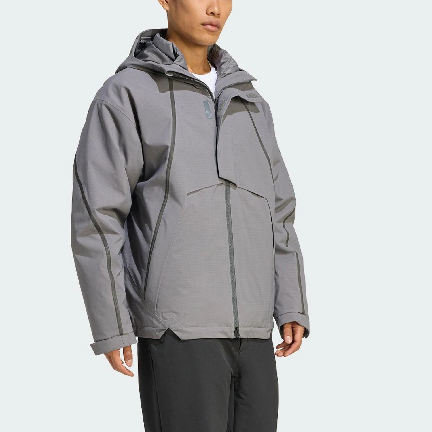 

Adidas genuine men's warm hooded three in one assault suit JV8696