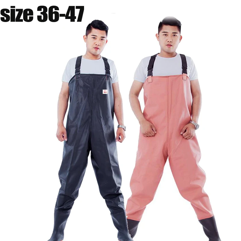 New Fishing Chest Waders traspirante impermeabile calza piede River Wader pantaloni impermeabile calza piede PVC antiscivolo pantaloni d\'acqua