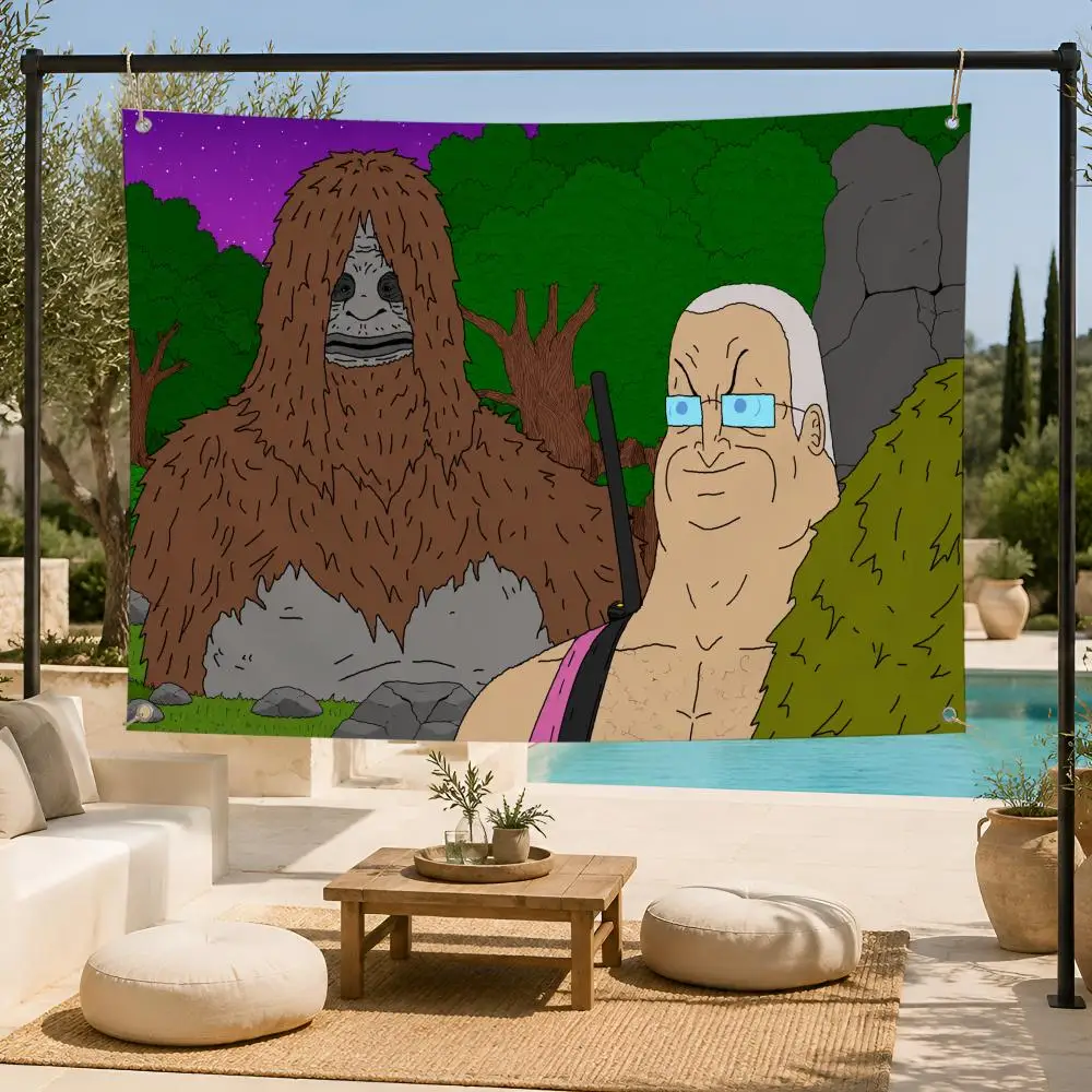 Cartoon Adult Comedy The Big Lez Show Flags Fan support, home, dormitory, wall decoration, outdoor camping, party banners, gifts