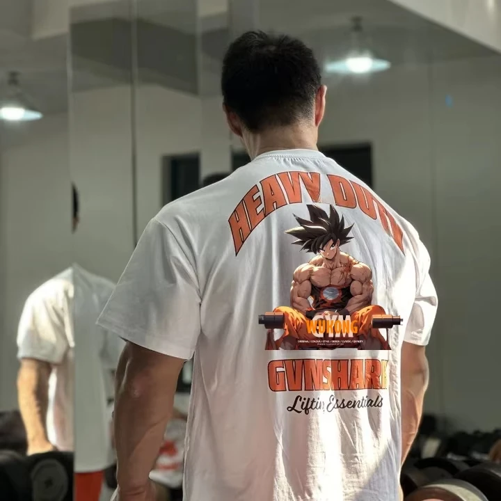 

Новинка 2024 года, футболка с короткими рукавами, летняя модная модная брендовая футболка с круглым вырезом из мультфильма аниме, модная мужская одежда Dragon Ball Foley