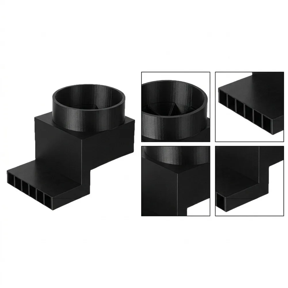 Plastic Garage Door Ventilation Adapter for 6 Inch Ducts Designed for Use in For Garages Attics and Home Ventilation