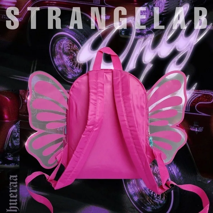 Jiaerdi Schmetterling Flügel Y2k Rucksäcke Frauen neue heiße Mädchen Nylon lässig rosa Mochila weibliche Vintage Fairycore ästhetischen Rucksack