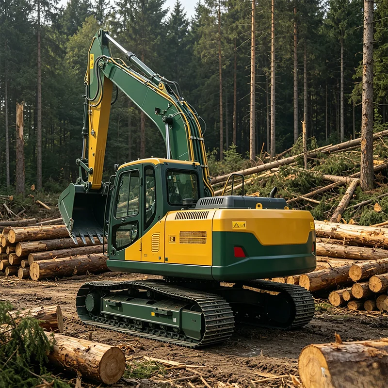 Large Hydraulic Power Excavator Heavy Duty Crawler Digger for Strong Digging Capacity