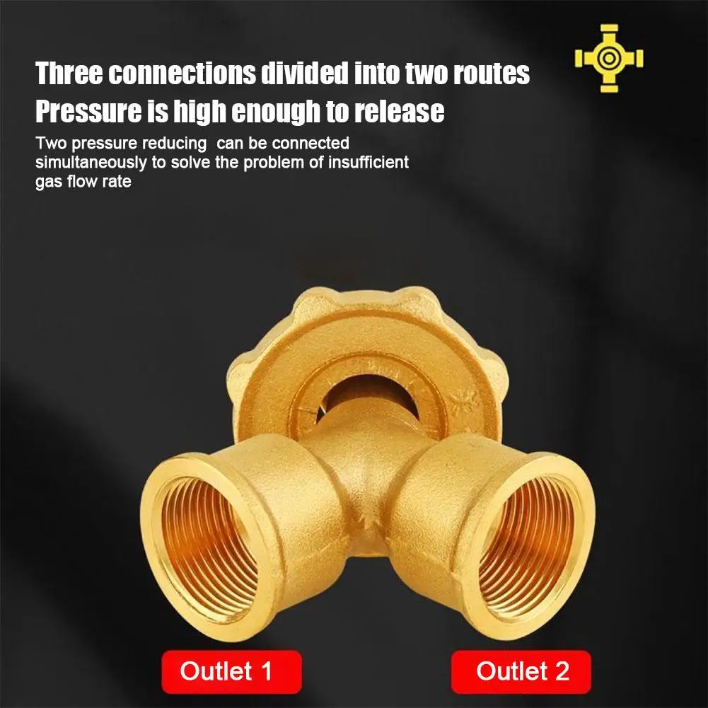 

Gas Three-way Interface, Inlet And Outlet Diversion Liquefied Brass Accessory, , Cylinder, Reducing Gas Pre Z7x2