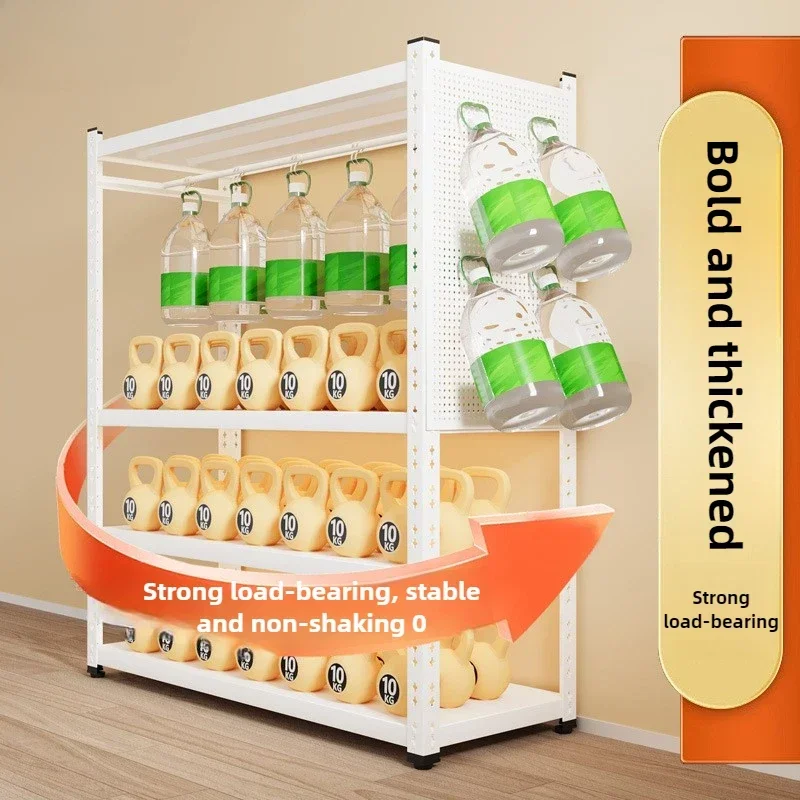 

Minimalist Household Goods Shelf Hanger Clothes Rod Wardrobe Open Cloakroom Multi-layer Shelf Hole Board Floor Shelf solid