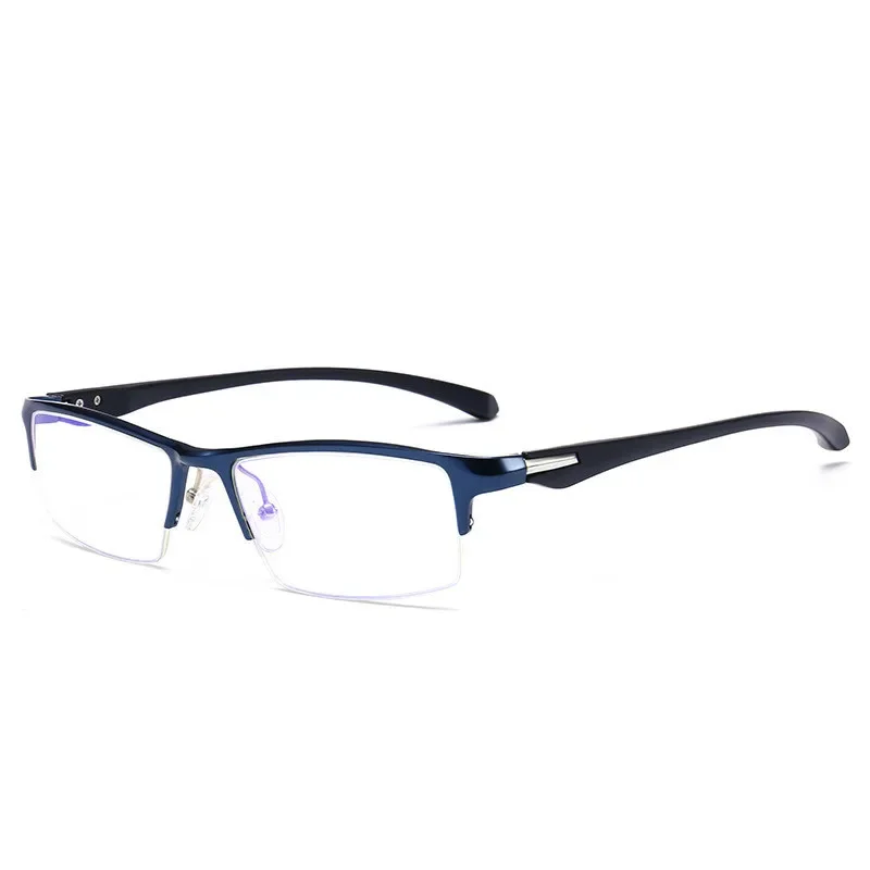 Lunettes optiques anti-fatigue et anti-rayonnement pour homme, monture en aluminium, protection contre la myopie classique, lunettes de cyclisme, UV400, 2024